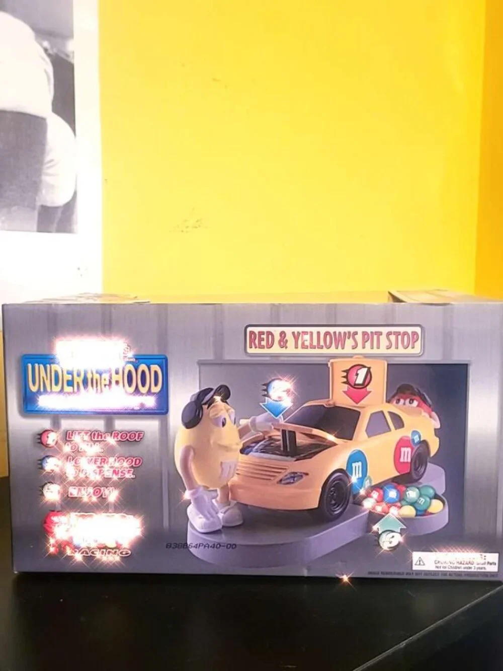 Vintage Yellow M&M Candy Car